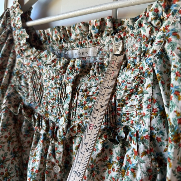 Doen Claudette Top in Creme Fleurs D’Avignon - Picture 5 of 8